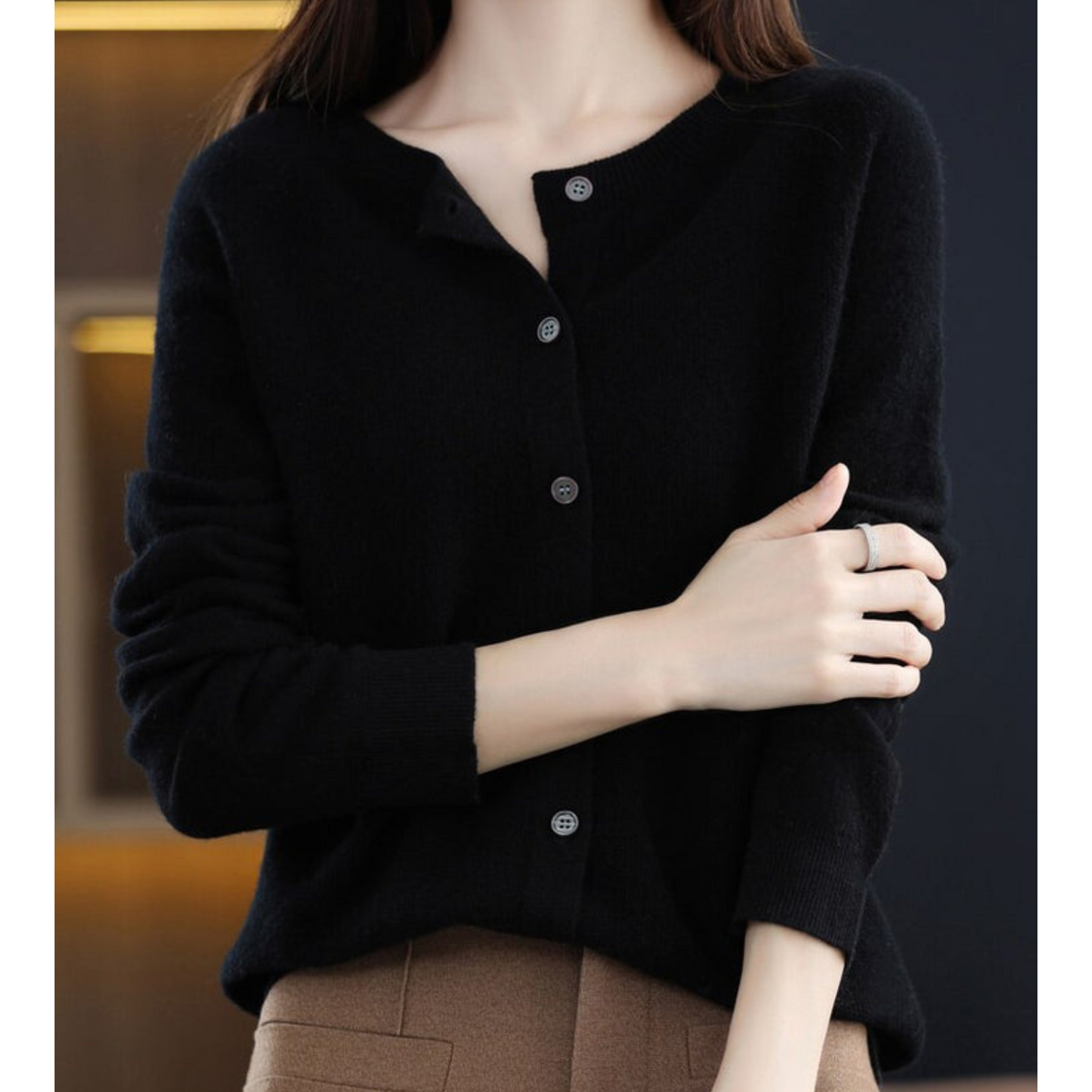 Nokmo | Women's Button-Up Knit Cardigan