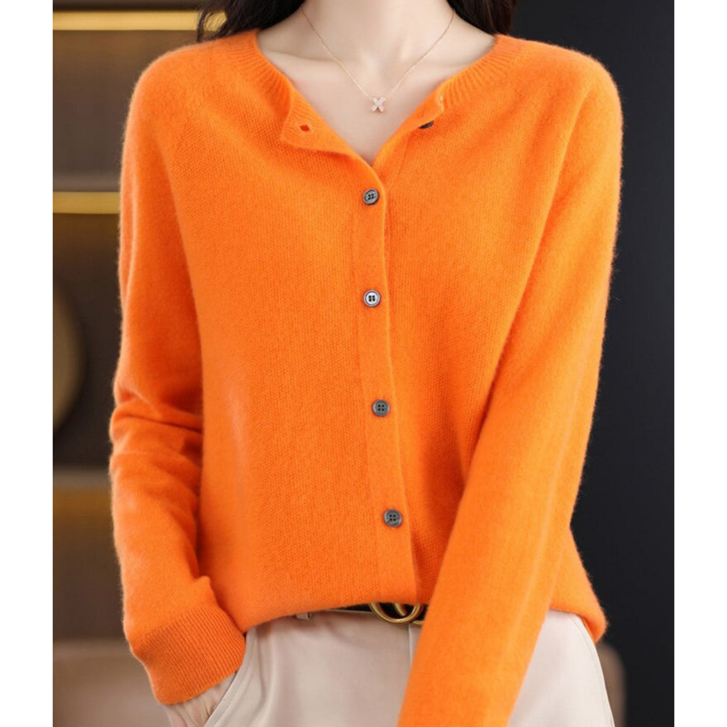 Nokmo | Women's Button-Up Knit Cardigan