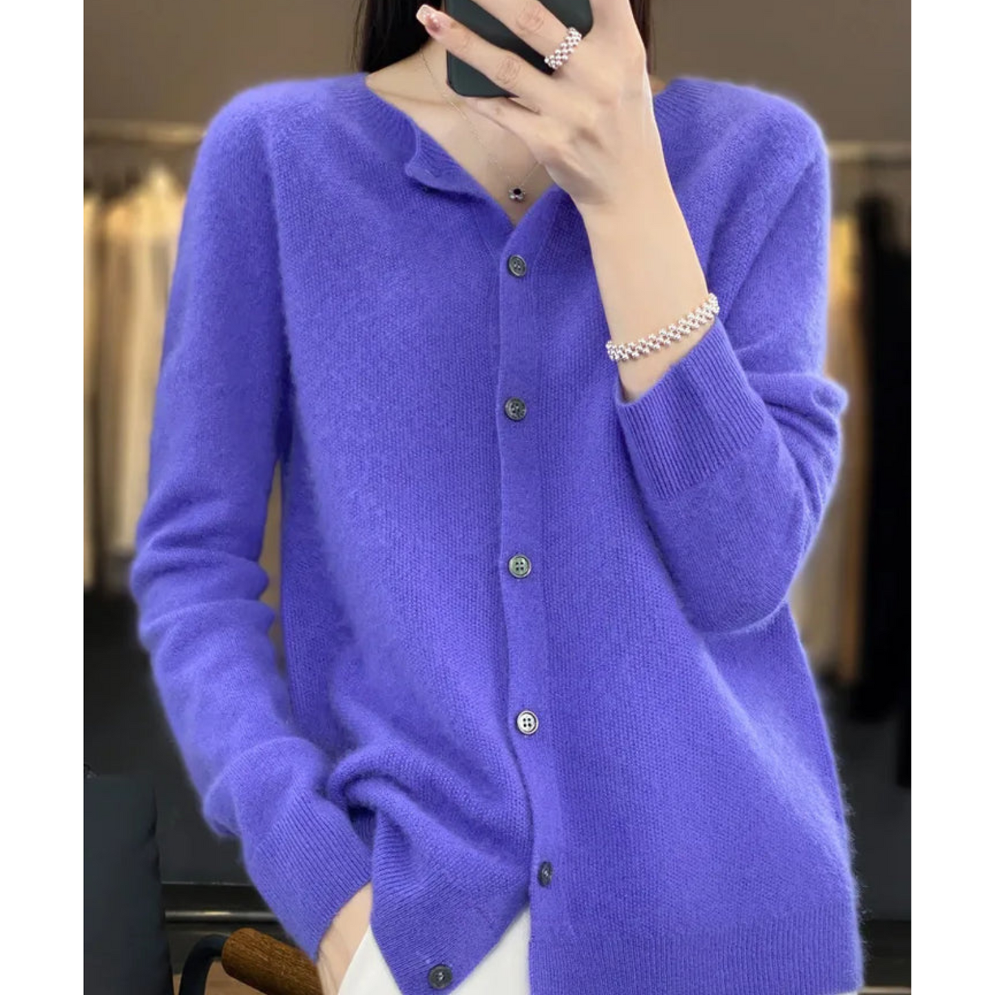 Nokmo | Women's Button-Up Knit Cardigan