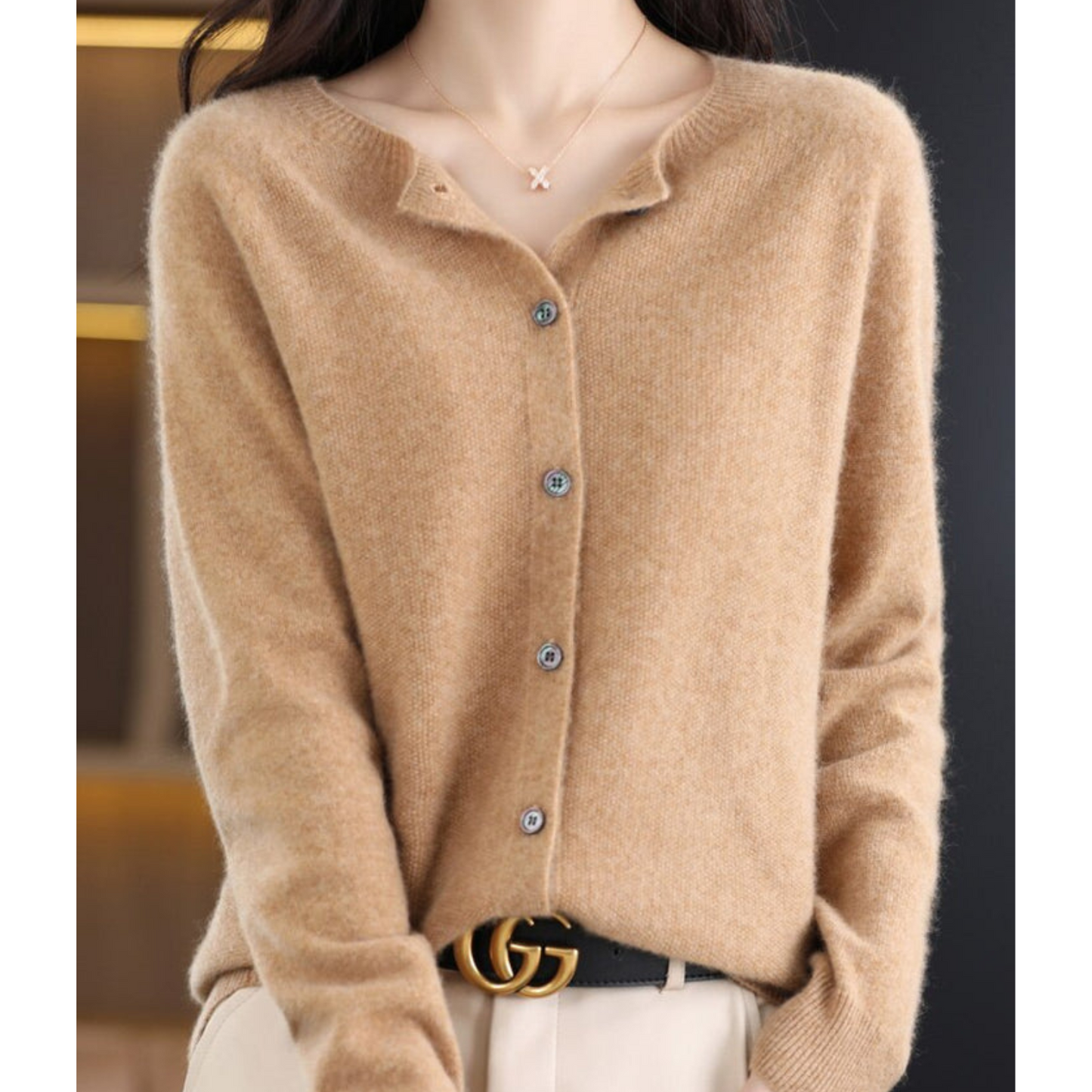 Nokmo | Women's Button-Up Knit Cardigan