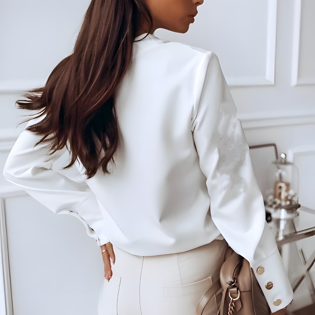 Nokmo | Women's Button-Up Shirt with Cuffed Sleeves
