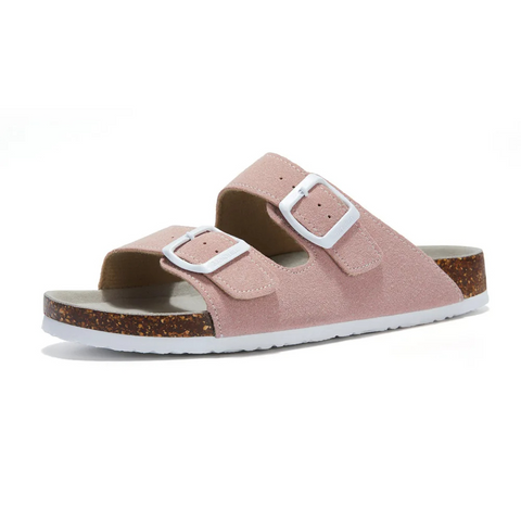 Nokmo | Women's Double Strap Cork Footbed Slides