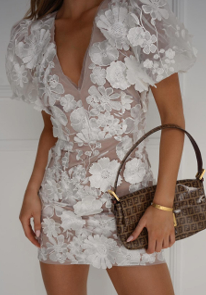 Nokmo | Women's Embroidered Mini Dress