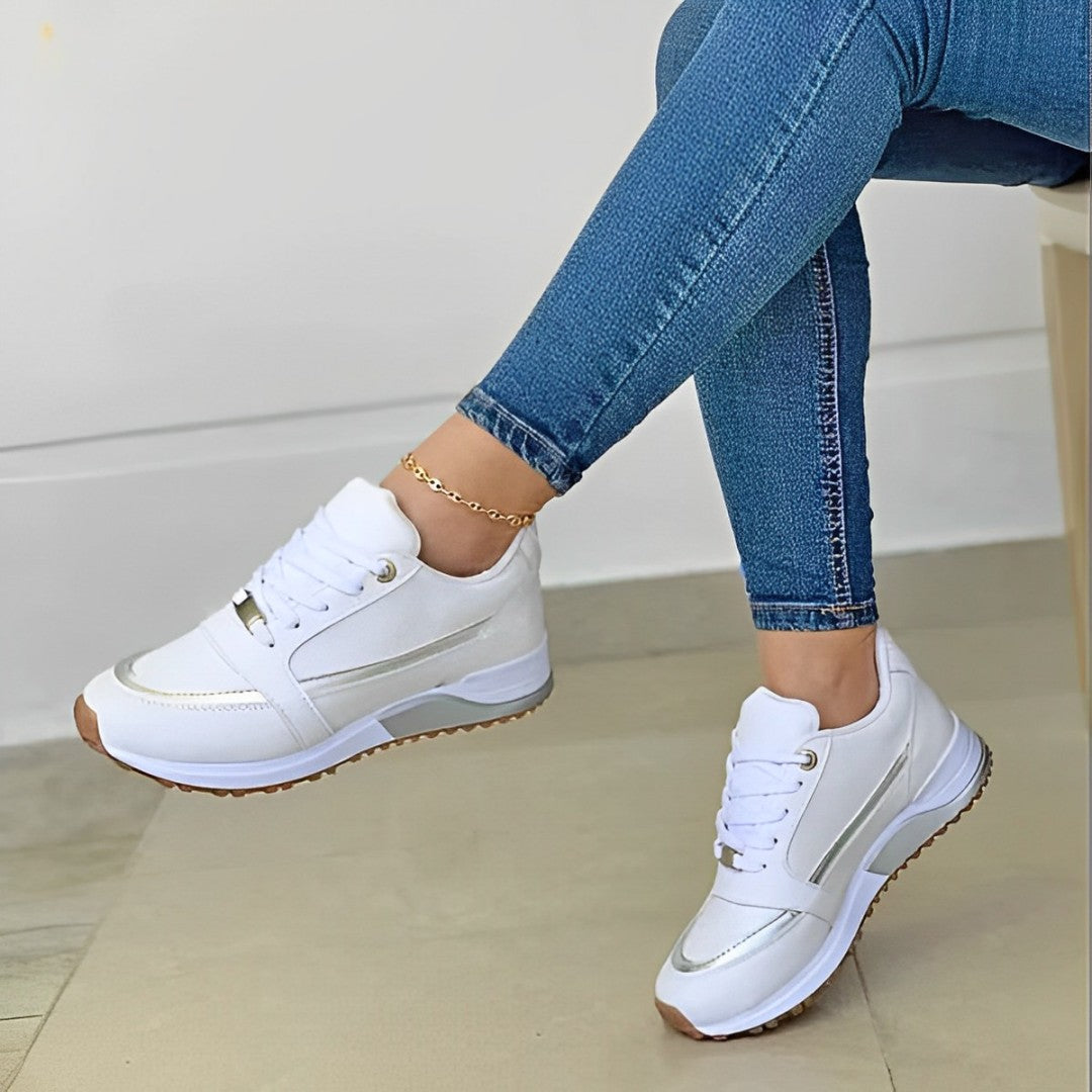 Nokmo | Women's Fashion Sneakers with Side Stripe Detail