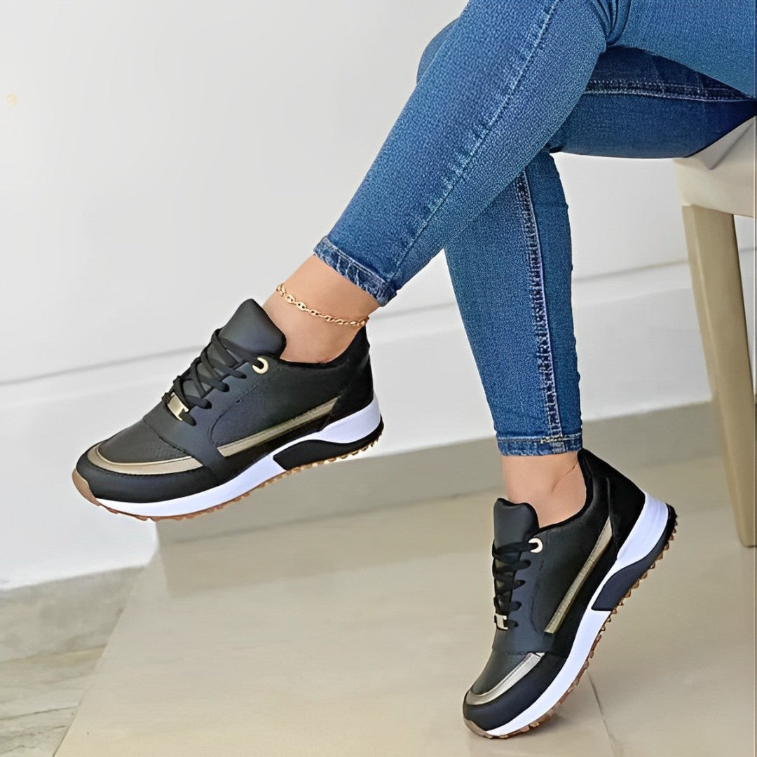 Nokmo | Women's Fashion Sneakers with Side Stripe Detail