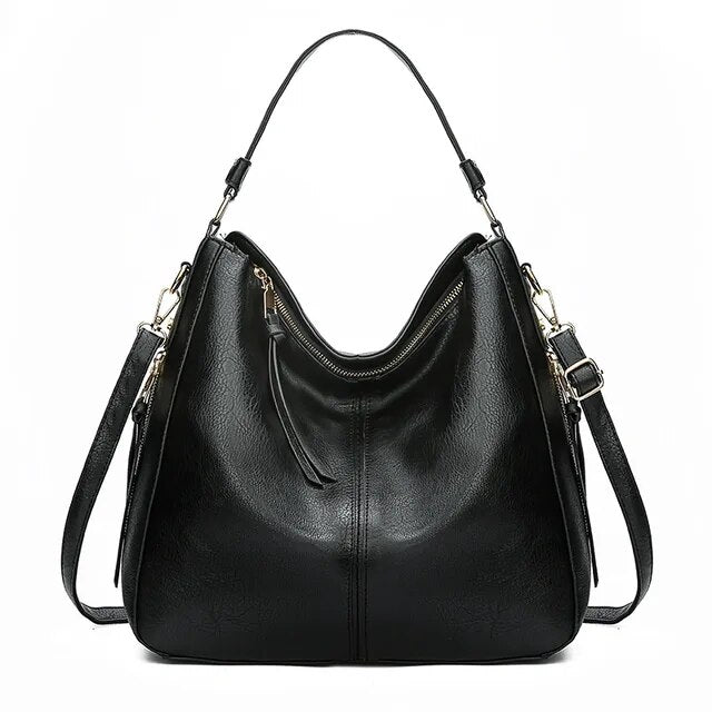 Nokmo | Women's Hobo Shoulder Bag with Gold Hardware