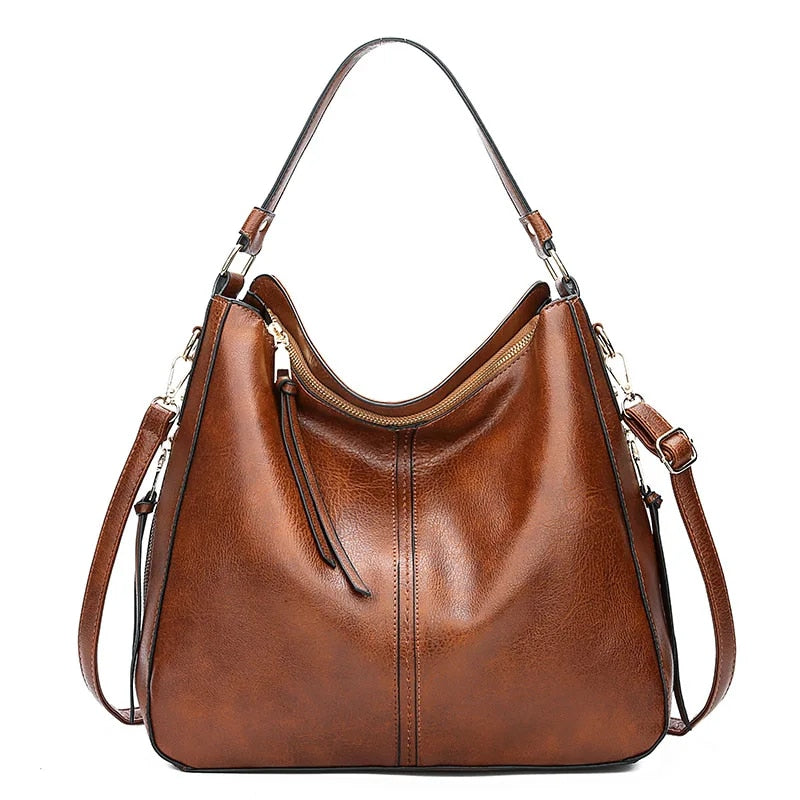 Nokmo | Women's Hobo Shoulder Bag with Gold Hardware