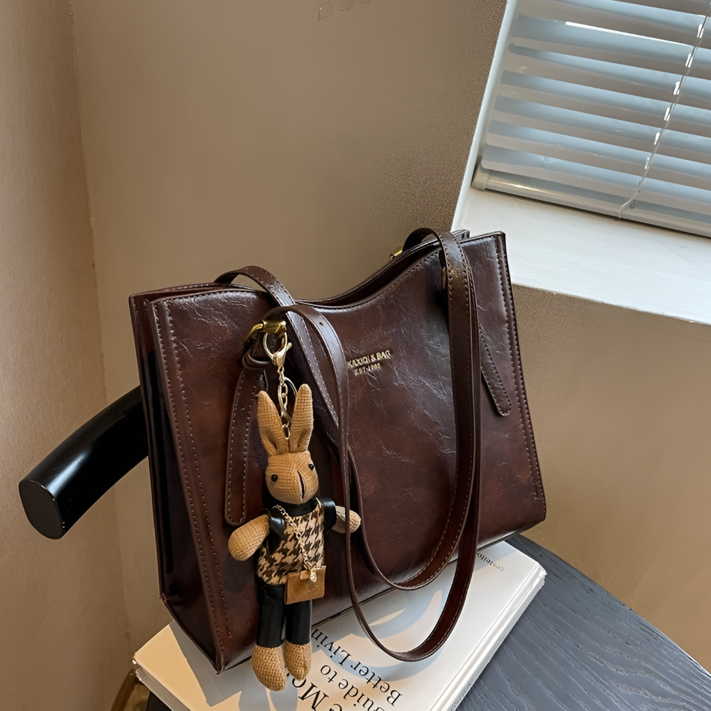 Nokmo | Women's Large Tote Shoulder Bag with Charm