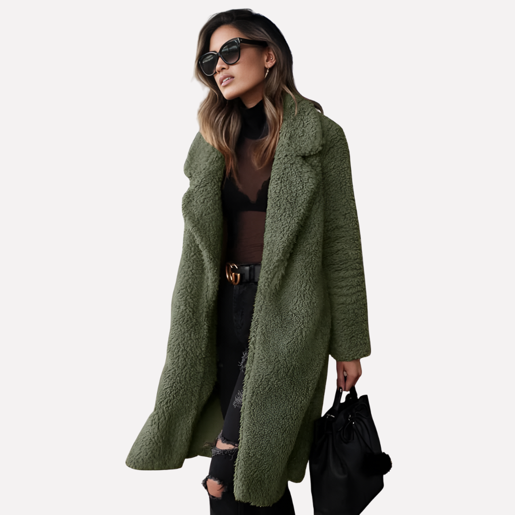 Nokmo | Women's Longline Teddy Coat