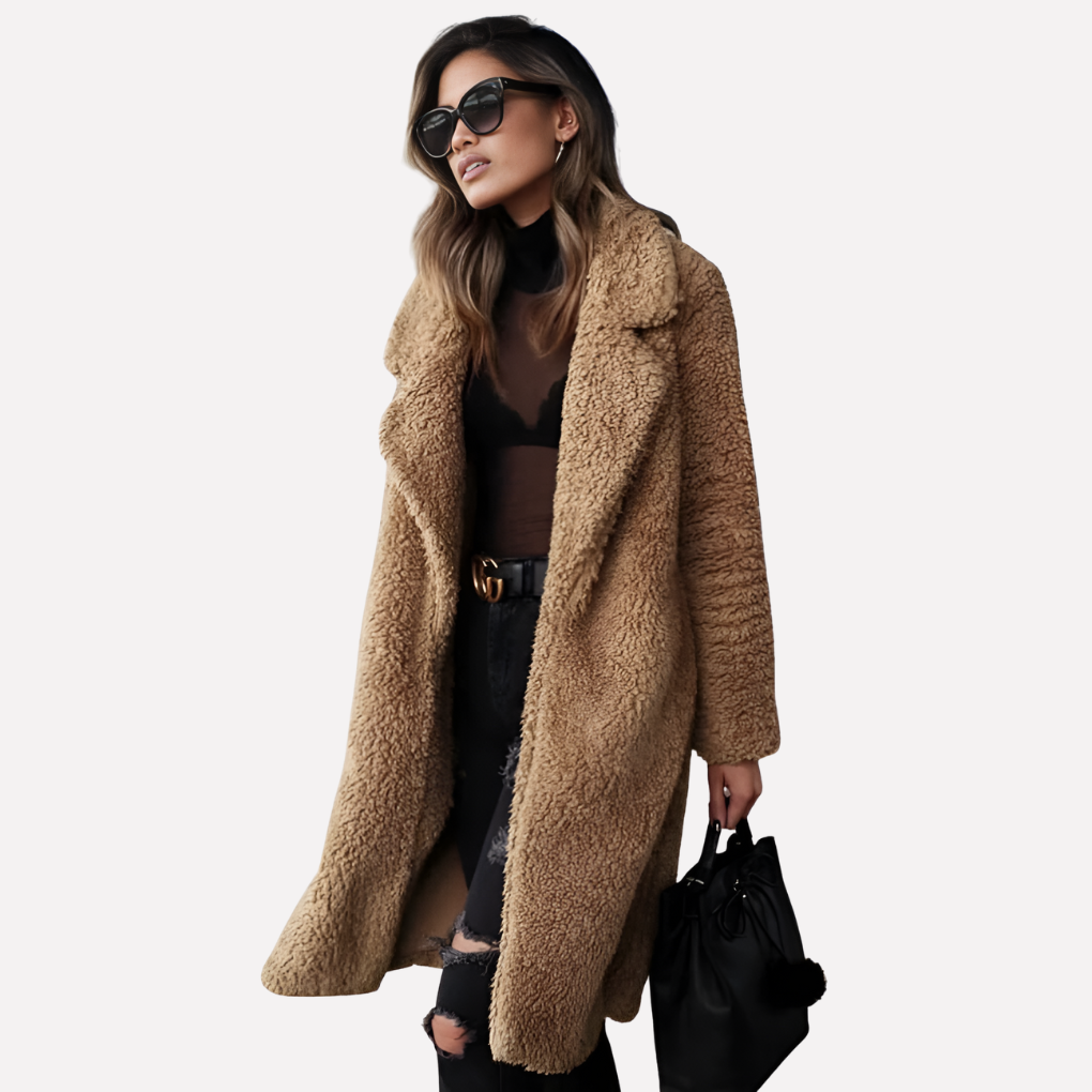 Nokmo | Women's Longline Teddy Coat