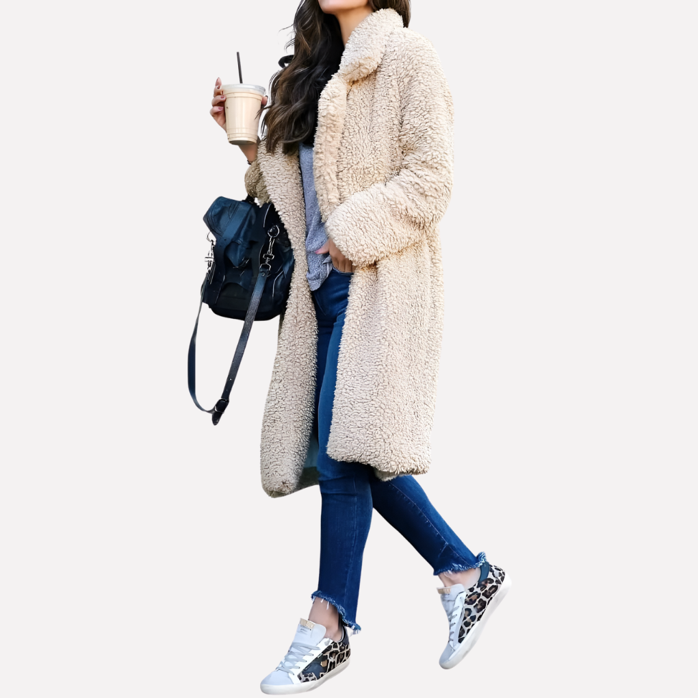 Nokmo | Women's Longline Teddy Coat