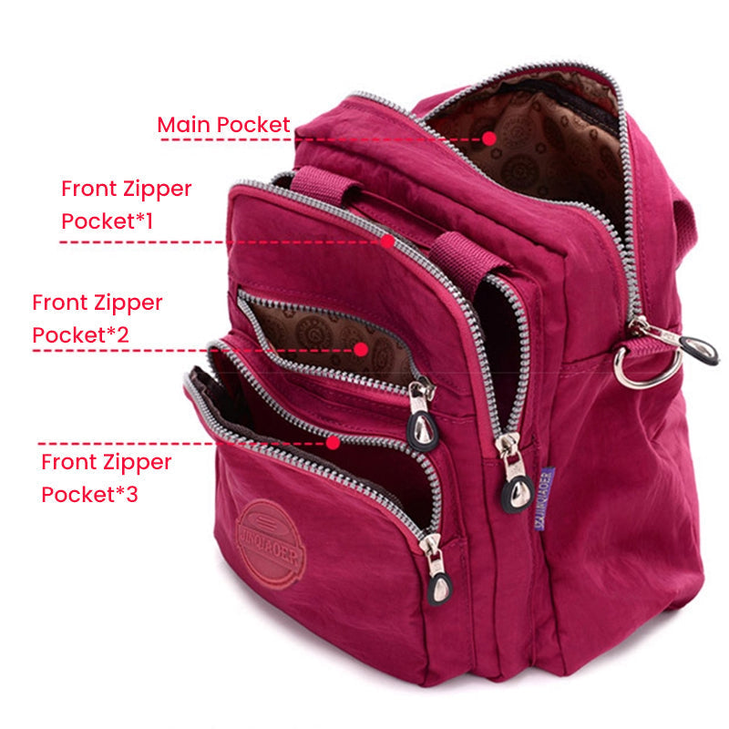 Nokmo | Women's Multifunctional Crossbody Bag with Multiple Compartments