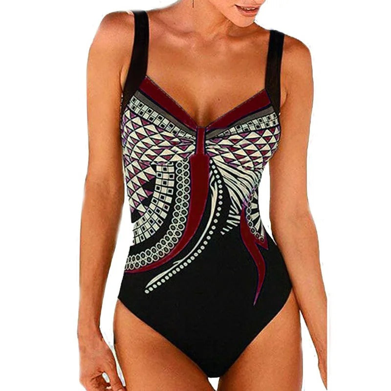 Nokmo | Women's One-Piece Swimsuit Abstract Print