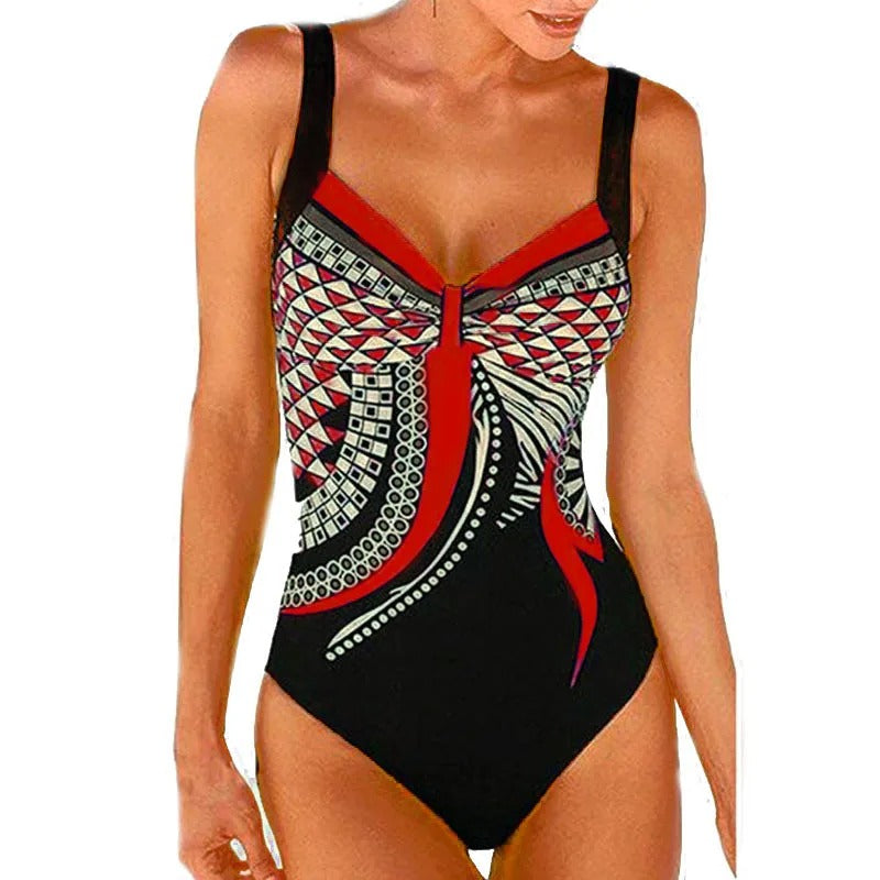 Nokmo | Women's One-Piece Swimsuit Abstract Print