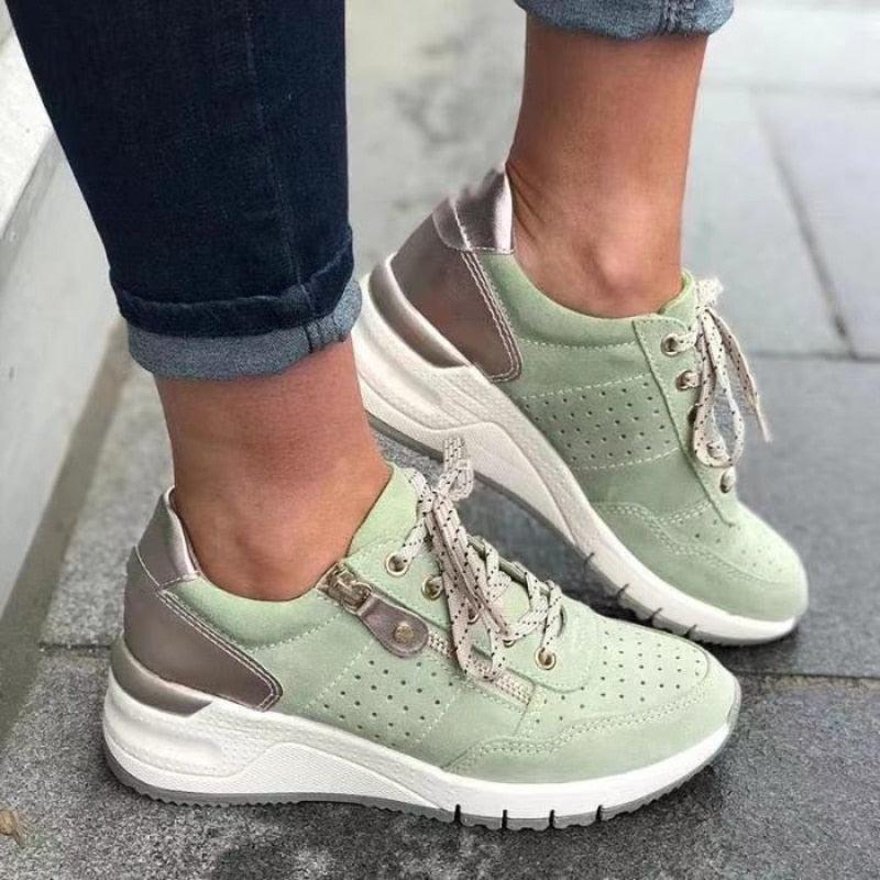 Nokmo | Women's Orthopedic Sneakers with Zipper Detail