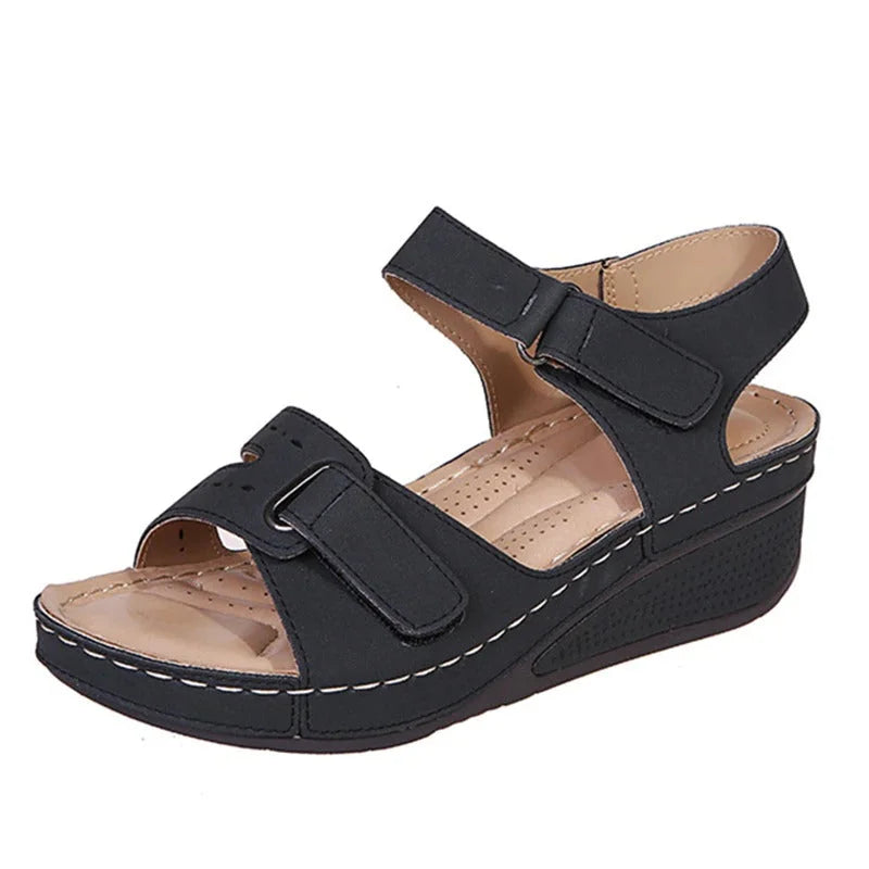 Nokmo | Women's Orthopedic Wedge Sandals with Adjustable Straps