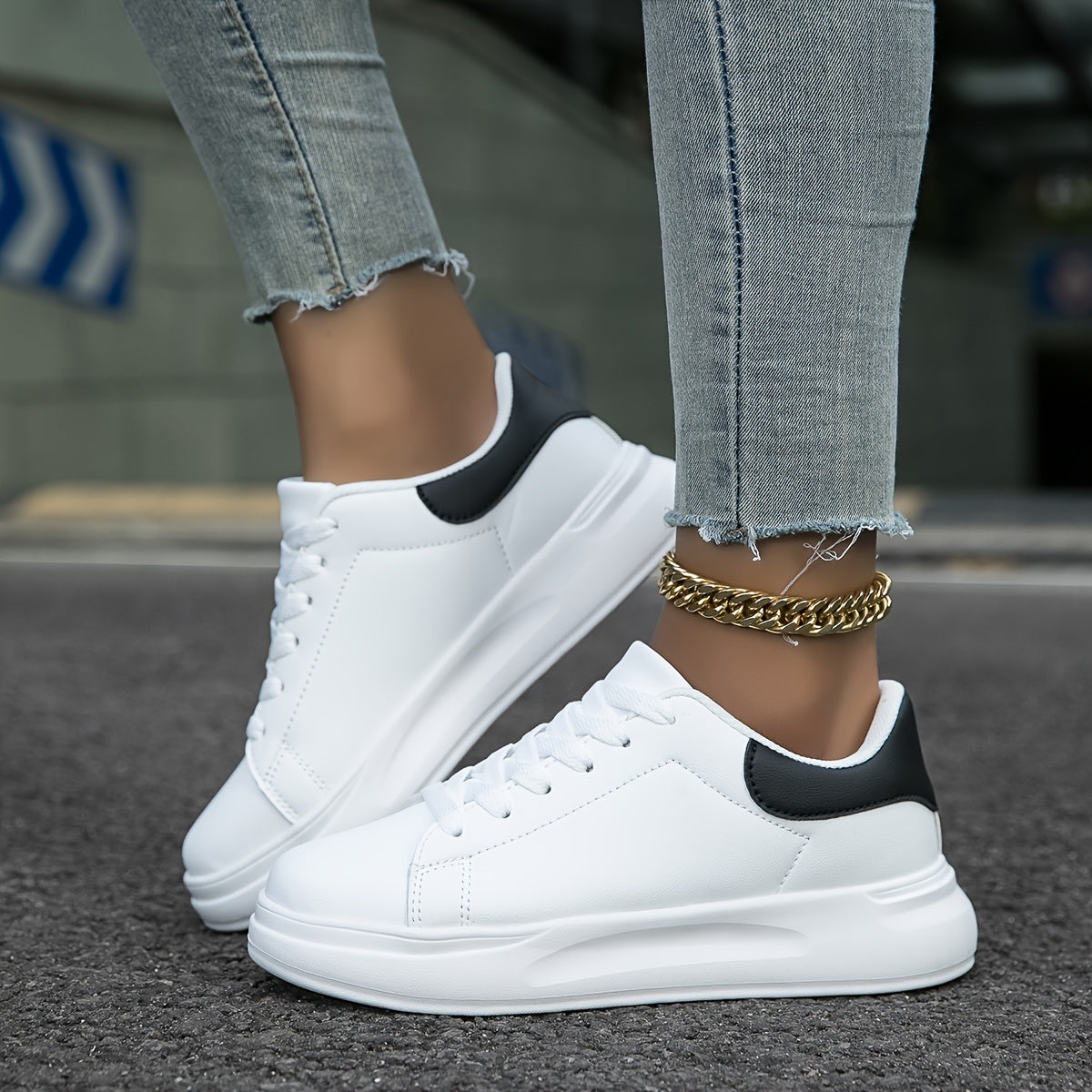 Nokmo | Women's Platform Sneakers - Classic Lace-Up