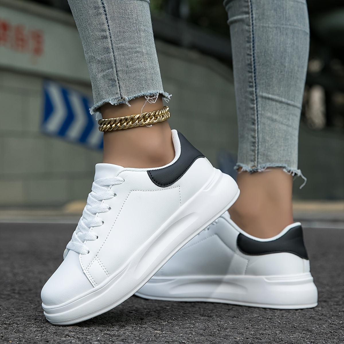 Nokmo | Women's Platform Sneakers - Classic Lace-Up