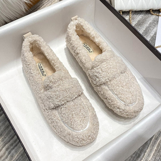 Nokmo | Women's Plush Loafer Slippers
