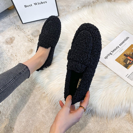 Nokmo | Women's Plush Loafer Slippers