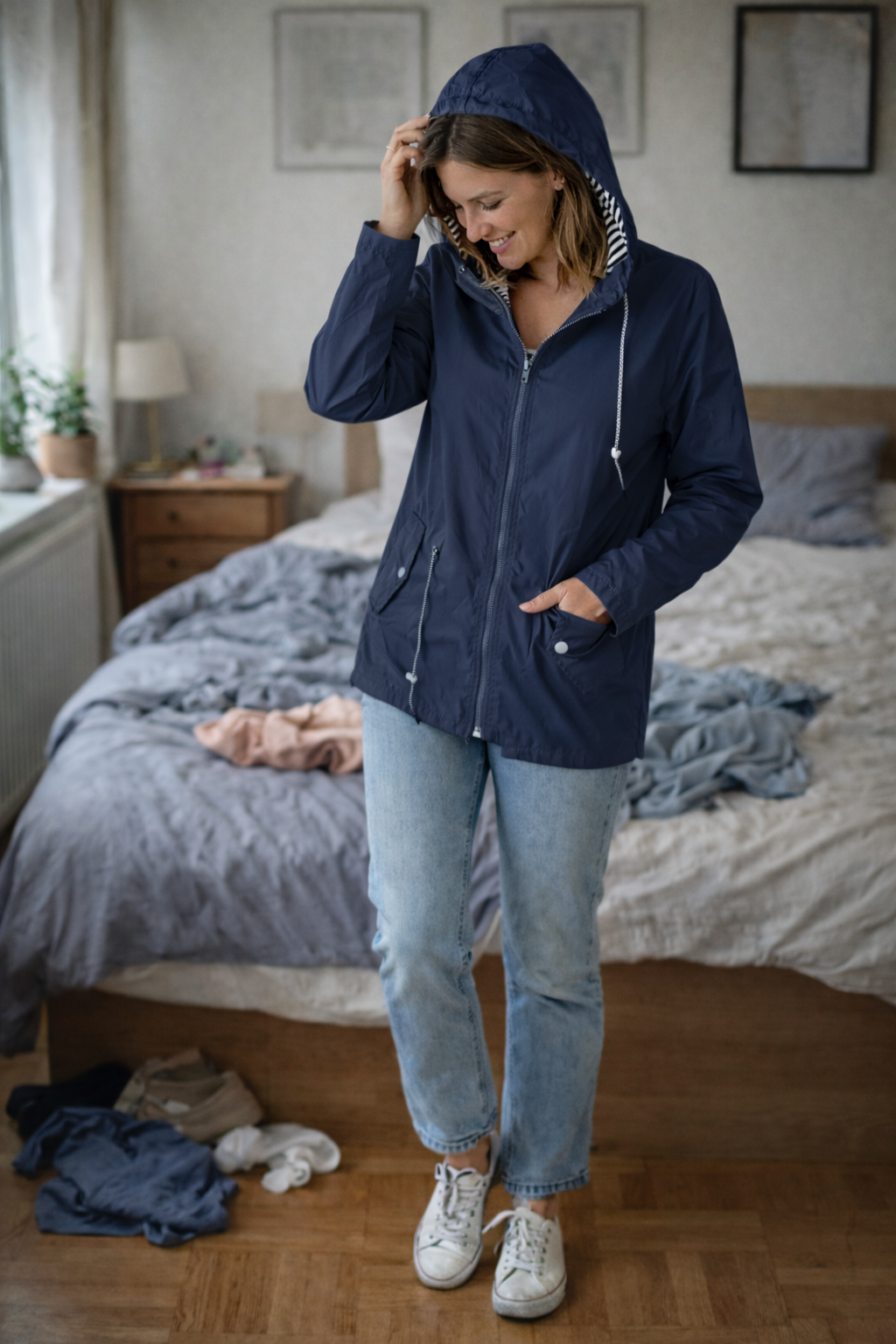 Nokmo Women's Rain Jacket Lightweight with Hood