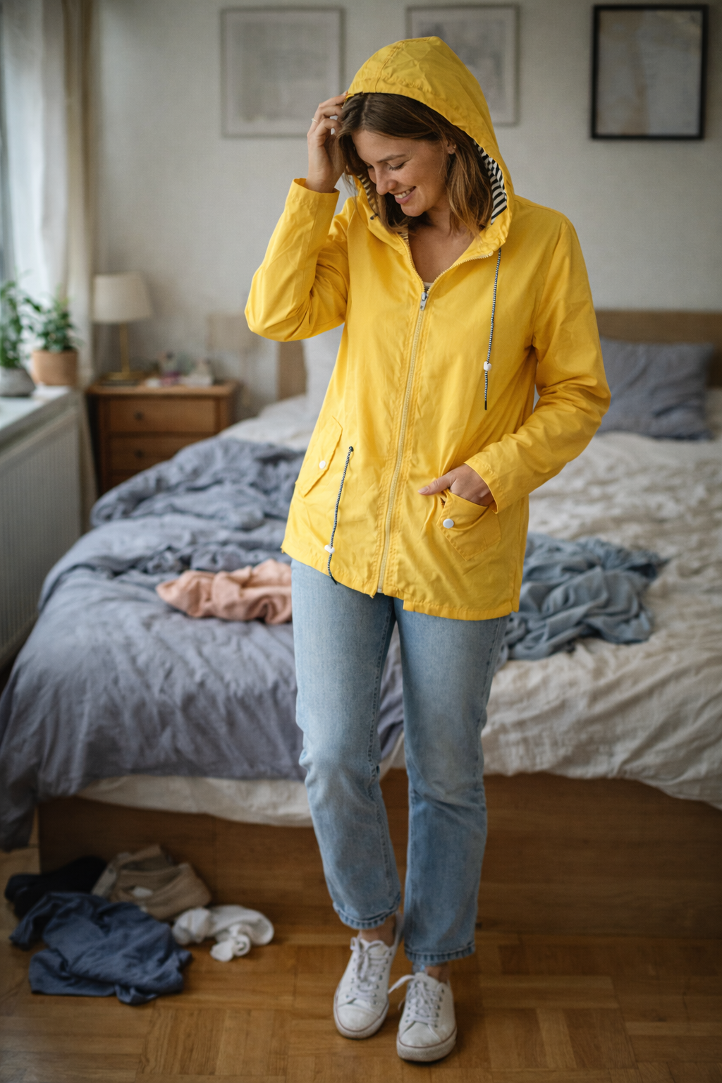 Nokmo Women's Rain Jacket Lightweight with Hood