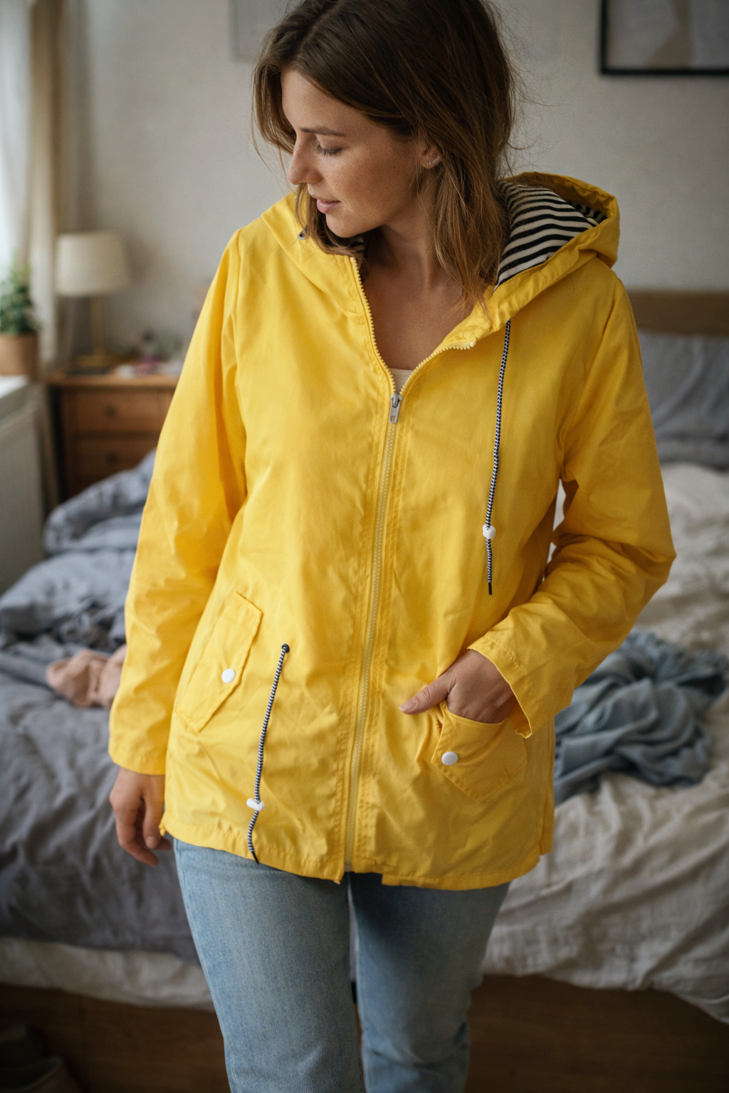Nokmo Women's Rain Jacket Lightweight with Hood