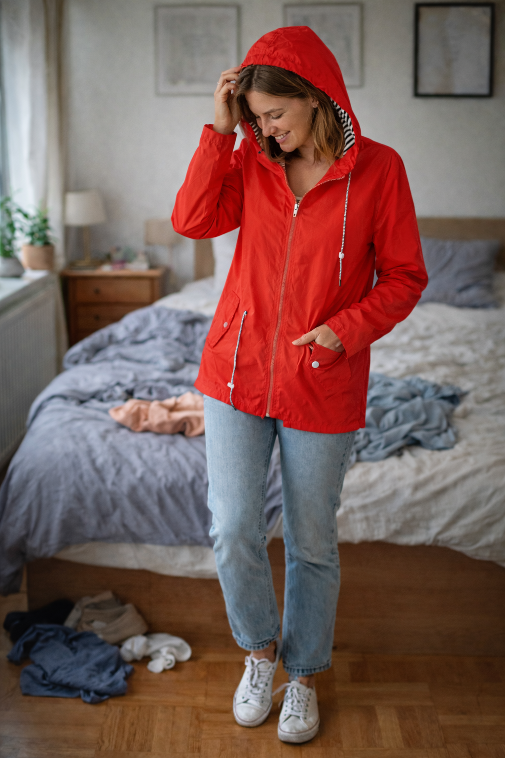 Nokmo Women's Rain Jacket Lightweight with Hood