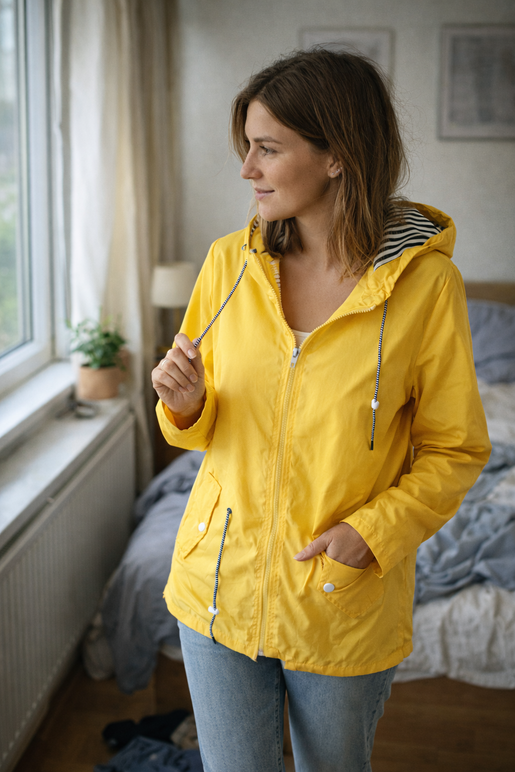 Nokmo Women's Rain Jacket Lightweight with Hood