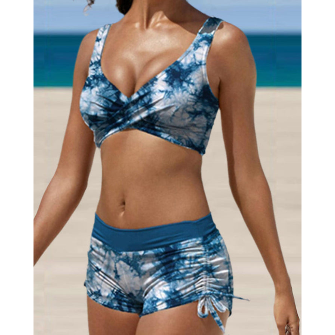 Nokmo | Women's Ruched Side Bikini Set