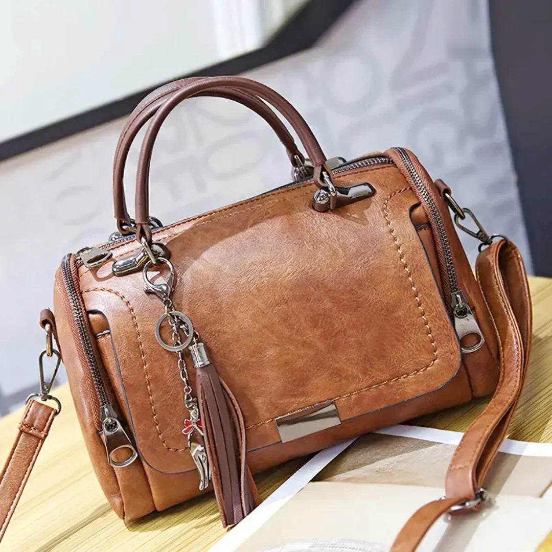 Nokmo | Women's Satchel Bag with Tassel Charm