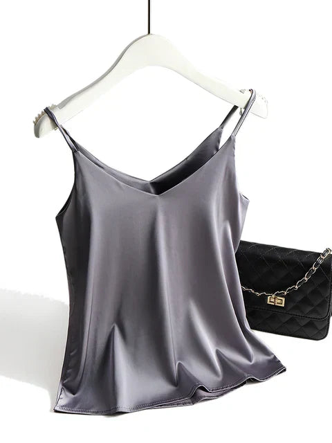 Nokmo | Women's Satin Camisole with Spaghetti Straps