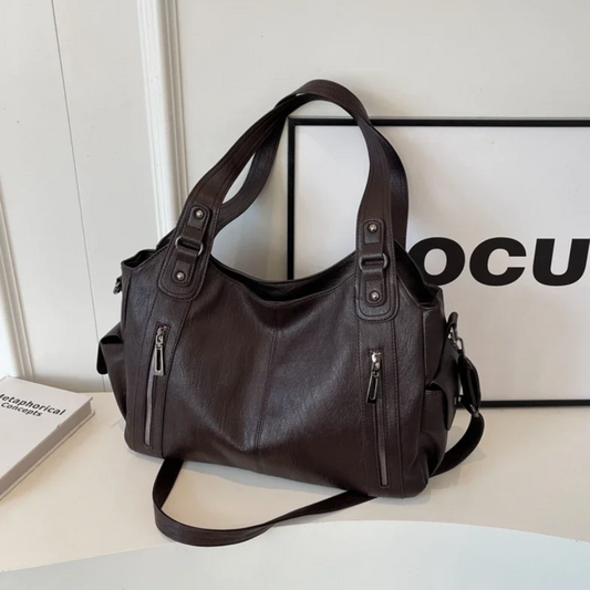 Nokmo | Women's Shoulder Bag with Zippers