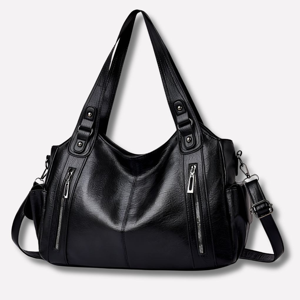 Nokmo | Women's Shoulder Bag with Zippers