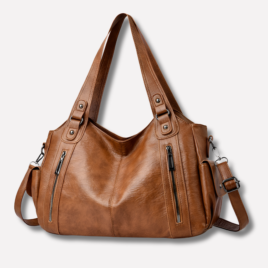 Nokmo | Women's Shoulder Bag with Zippers