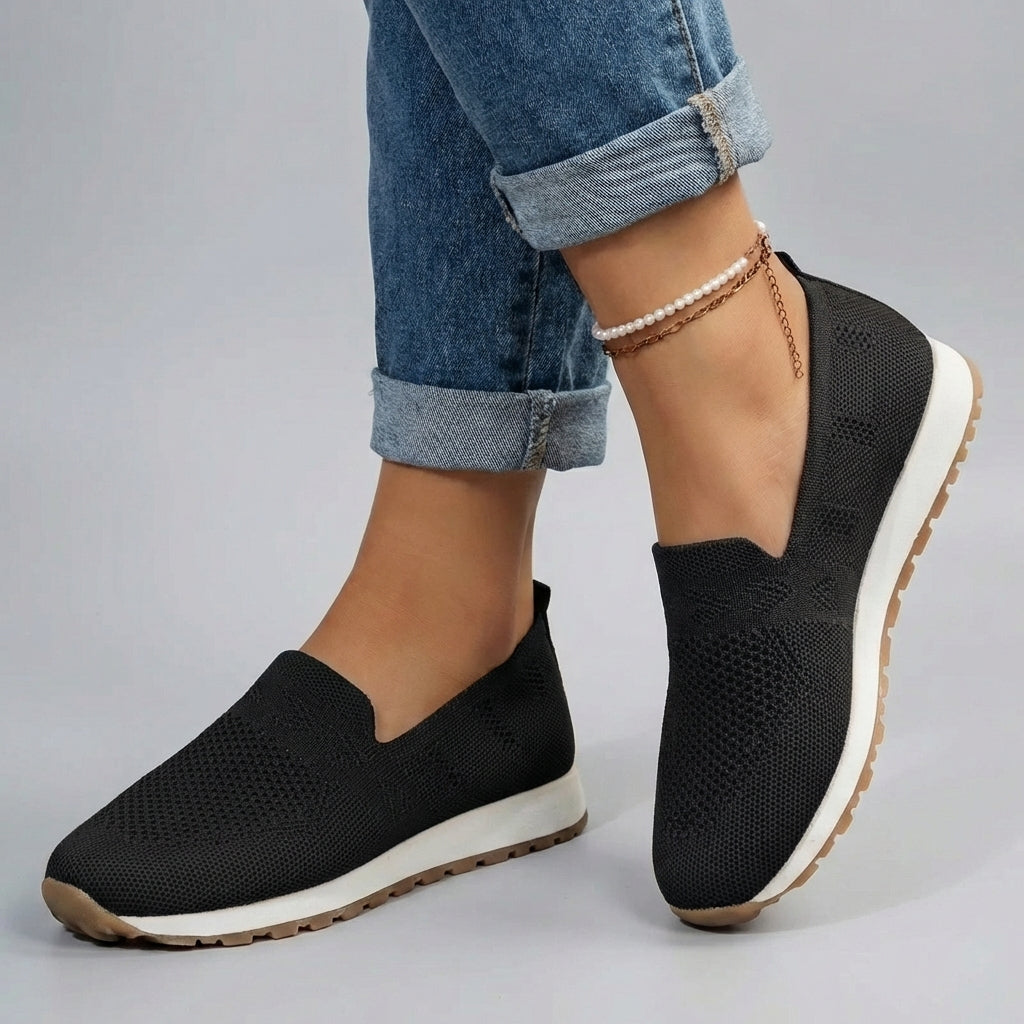 Nokmo | Women's Slip-On Loafers with Knit Upper
