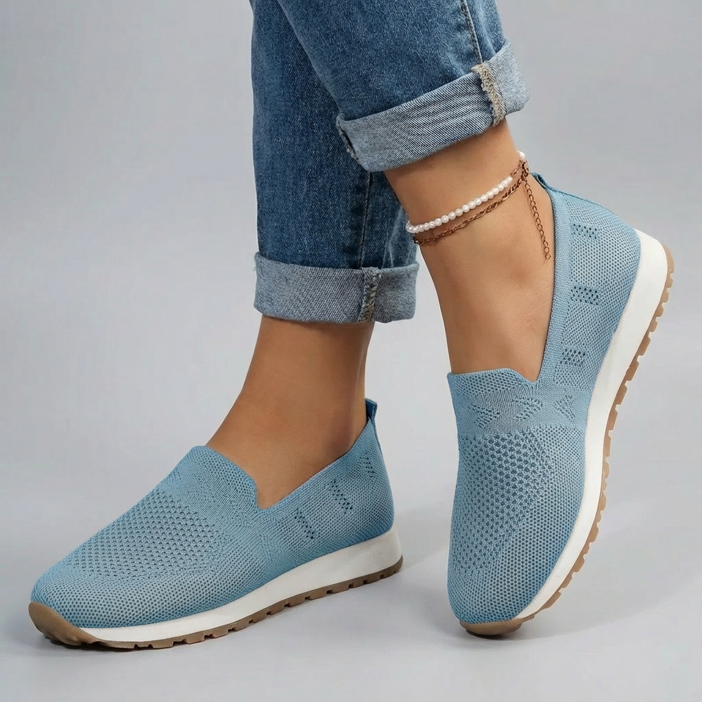 Nokmo | Women's Slip-On Loafers with Knit Upper