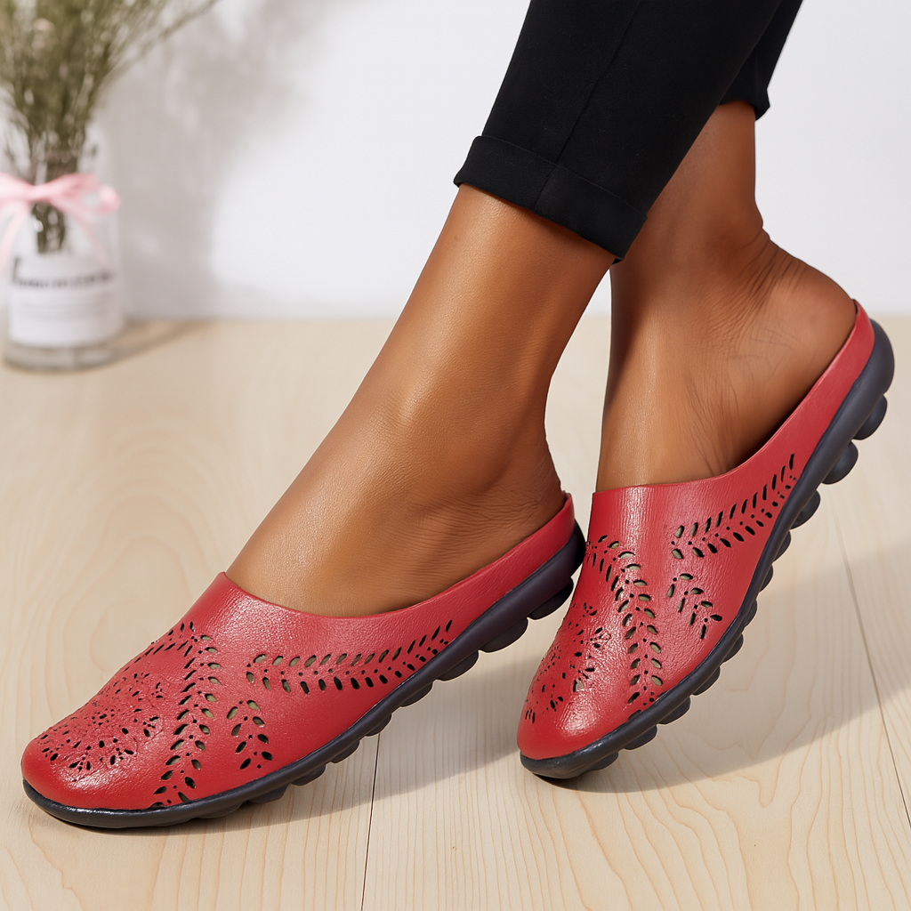 Nokmo | Women's Slip-On Mules with Cut-Out Detail