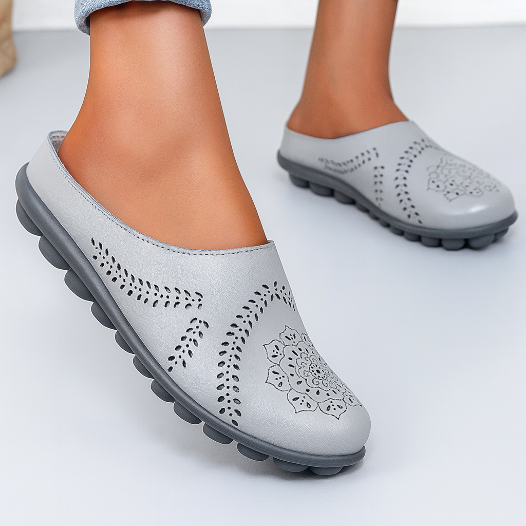 Nokmo | Women's Slip-On Mules with Cut-Out Detail