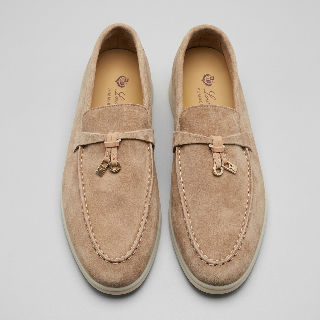 Nokmo | Women's Suede Loafers with Tassel Detail
