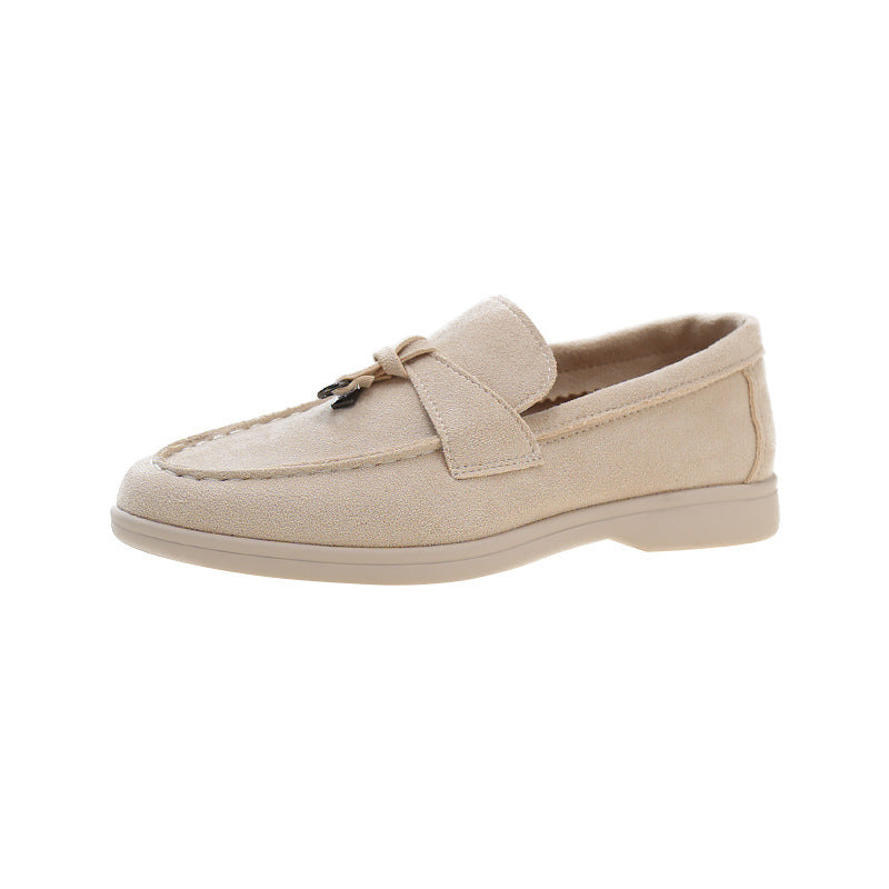 Nokmo | Women's Suede Loafers with Tassel Detail