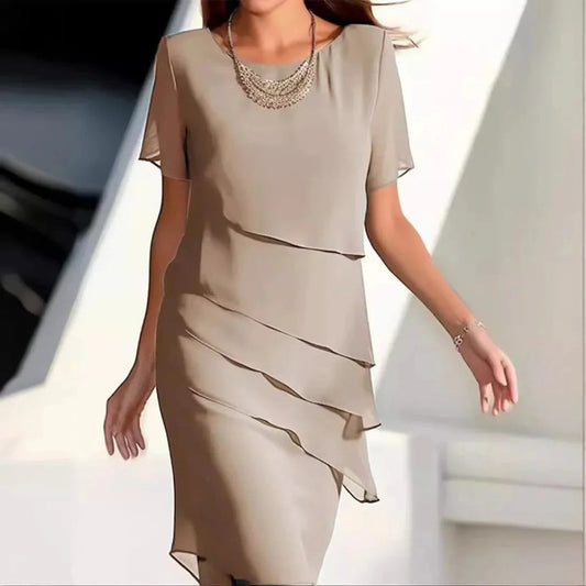 Nokmo | Women's Tiered Midi Dress