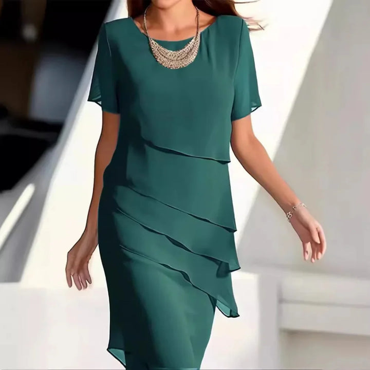 Nokmo | Women's Tiered Midi Dress