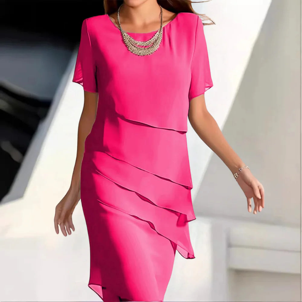 Nokmo | Women's Tiered Midi Dress