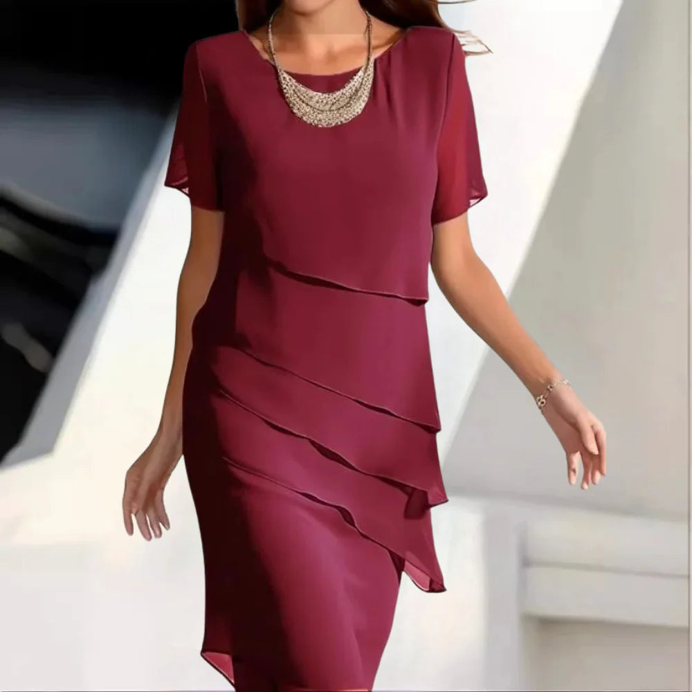 Nokmo | Women's Tiered Midi Dress