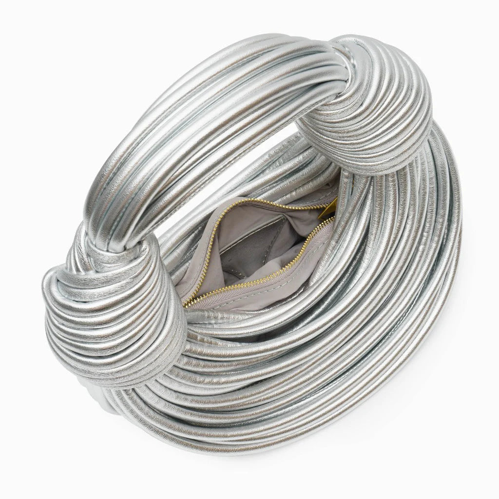 Nokmo | Women's Twisted Handle Handbag with Knot Accent