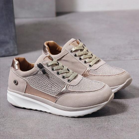 Nokmo | Women's Wedge Sneakers with Side Zipper