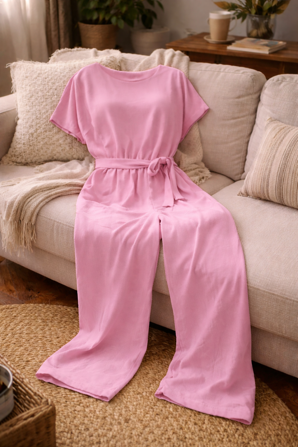 Nokmo | Women's Wide Cut Jumpsuit with Belt