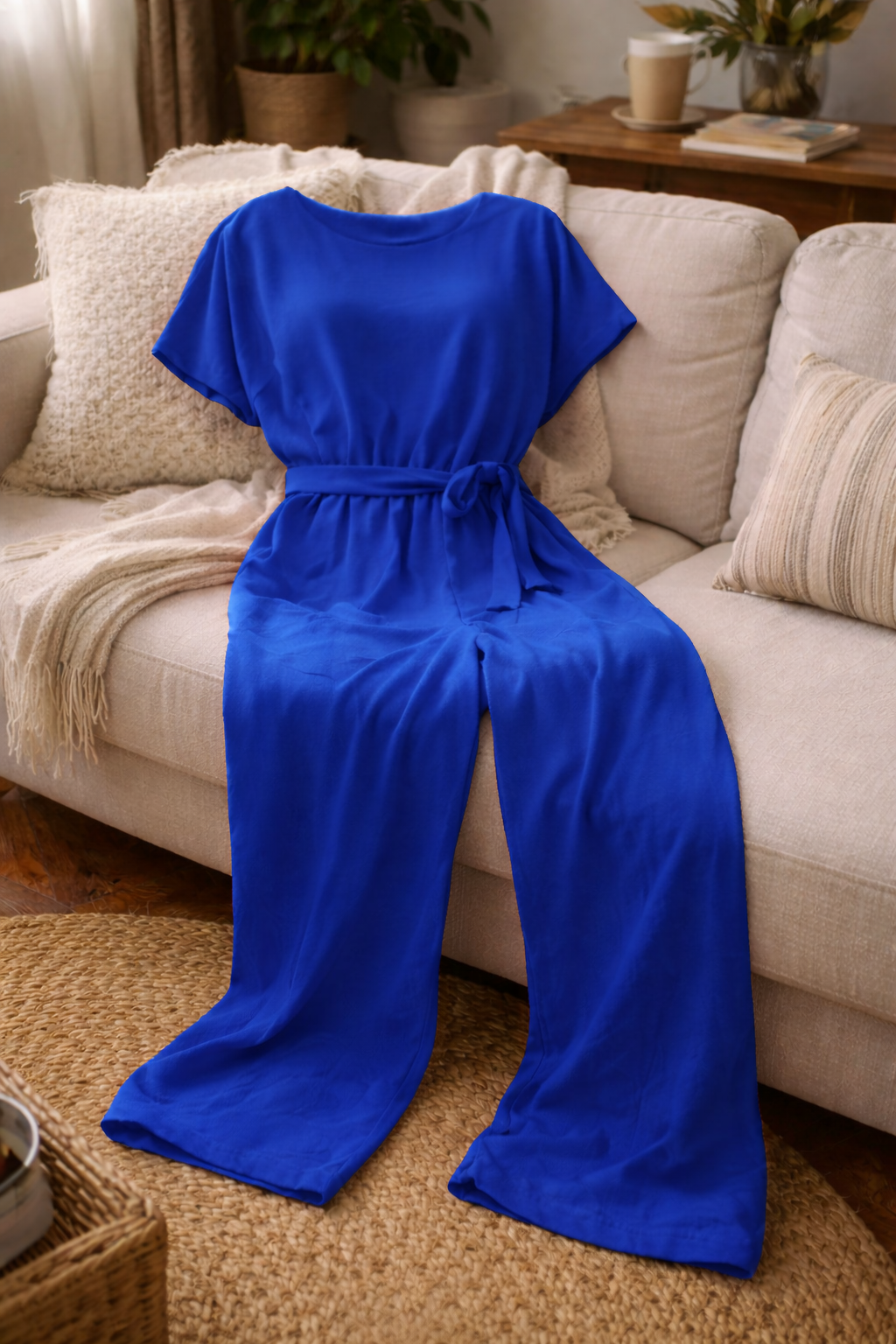 Nokmo | Women's Wide Cut Jumpsuit with Belt