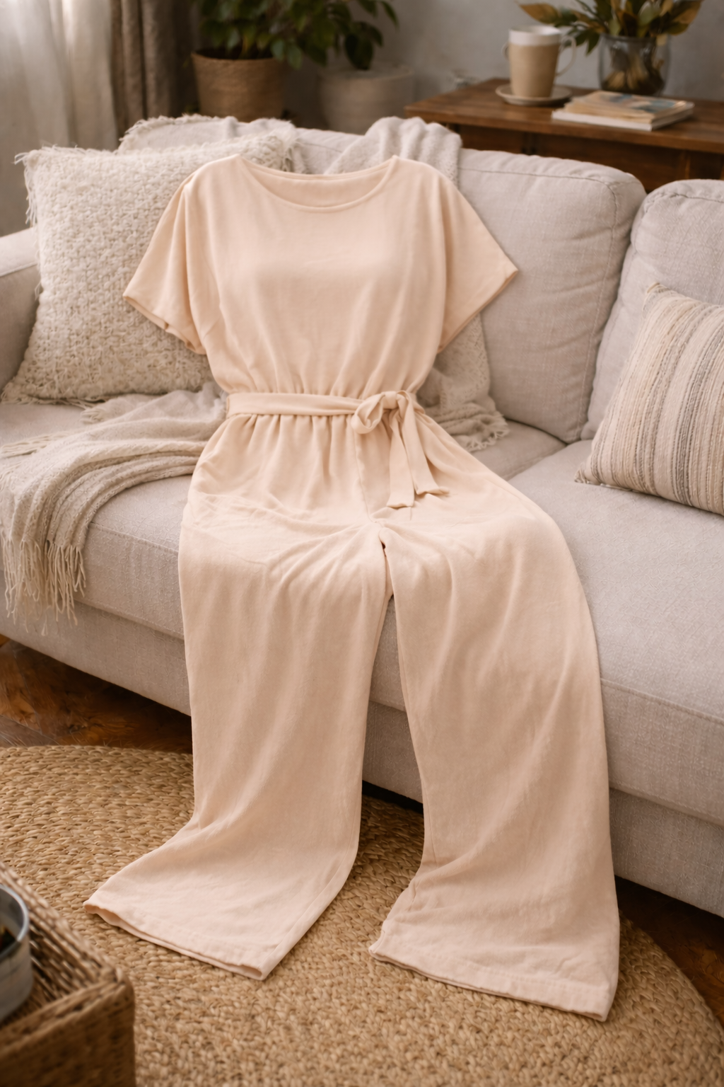 Nokmo | Women's Wide Cut Jumpsuit with Belt